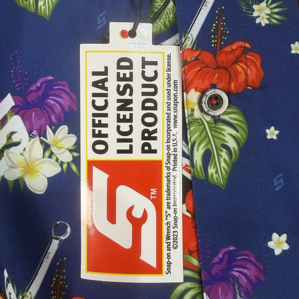 NWT Dixxon Flannel Company Limited Edition Snap-On Hawaiian Short Sleeve Medium - Picture 5 of 6